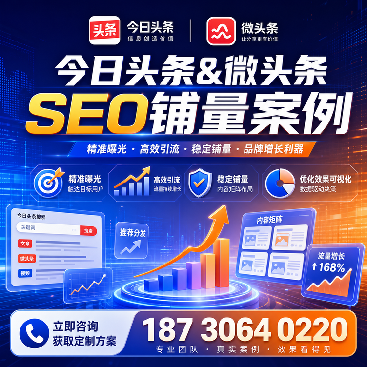哈尔滨头条号SEO矩阵批量内容铺量成功案例